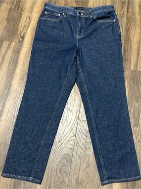 Talbots Women’s Slim Straight Ankle Jeans Dark Wash Size 8 NWOT